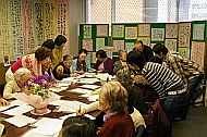 写真:識字教室での活用の様子