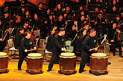 写真：和太鼓の演奏