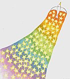 絵:鳥がきれいな軌跡を描きながら飛んでいく