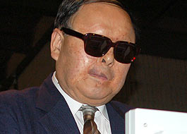 写真：福島県点字図書館館長・柏谷 勲さん