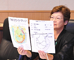 写真:曼珠沙華の立体地図