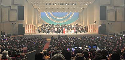 画像:コンサート終了後の様子