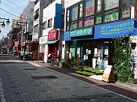 写真:活動場所のある商店街