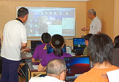 画像：震災後はじめてのパソコン教室