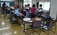 画像：会場の設営の様子