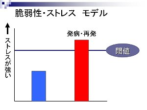 図：脆弱性とストレス。内容は本文