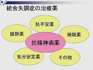 図：統合失調症の治療に使う薬。内容は本文