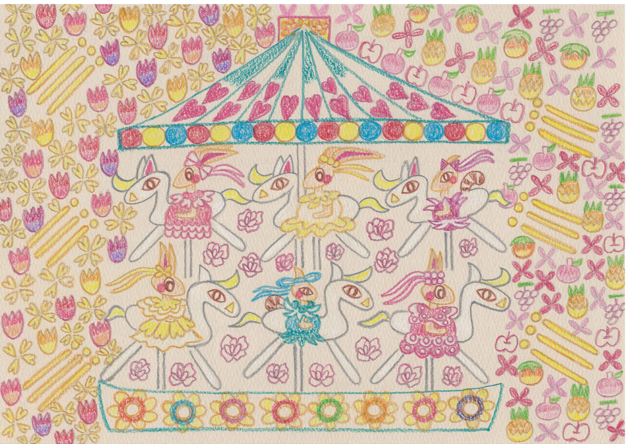 画像：千葉県立美術館長賞の「ゆめのメリー」作者：えっちゃん